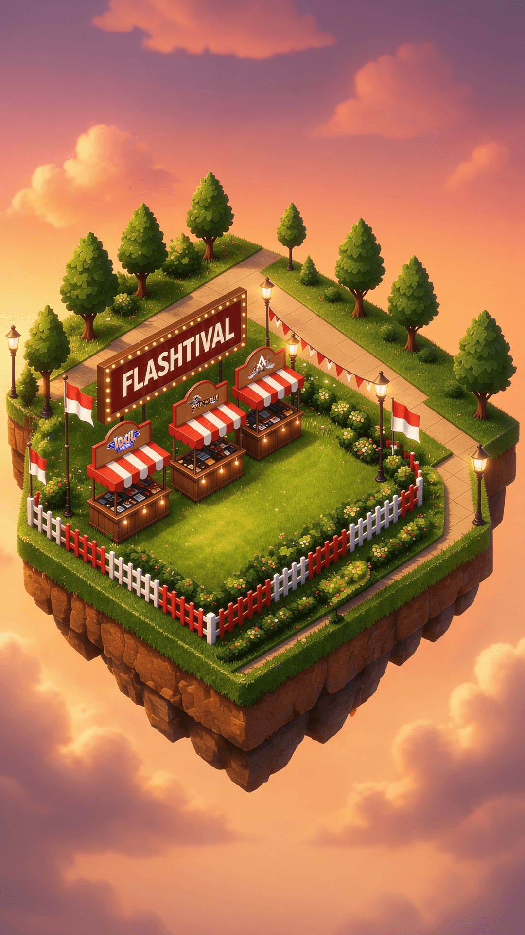 Background Flashtival Kemerdekaan Mobile